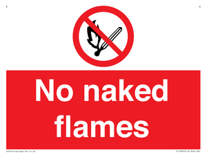 No naked flames